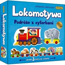 Lokomotywa. Podr�e z cyferkami. Uk�adanka edukacyjna Adamigo