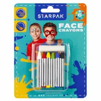 Kredki do malowania twarzy 6 kolorw STARPAK 528375
