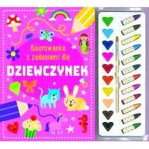 Kolorowanka z zadaniami dla dziewczynek