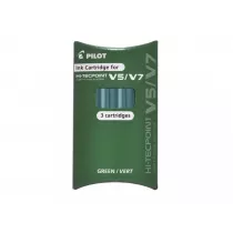 Pilot Naboje do V5/V7 zielone 3 szt.
