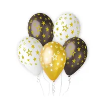 Godan Balony Premium Hel gwiazdy z�ote 33cm