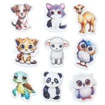 Titanum Naklejki piankowe weso�e zwierz�tka mix 6,5g