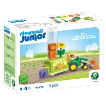 Playmobil JUNIOR: Traktor z siewnikiem 71773