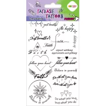 Tatua�e zmywalne Words HAPPY COLOR
