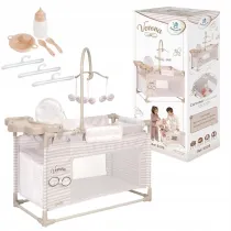 ��eczko dla lalek z krzese�kiem i szaf� 3w1 DeCuevas Toys