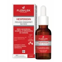 Floslek Pharma Hesperidin Peeling kwasowy na noc - skra naczynkowa, wraliwa ze skonnoci do rumienia 30 ml