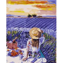 Ideyka Malowanie po numerach - Piknik lawendowy 40x50cm