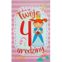Yeku Karnet Urodziny 4 dziewczynka 2K-072