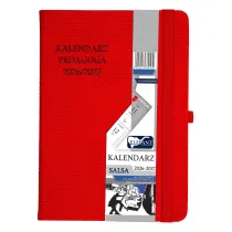 Kalendarz pedagoga 2026/2027 Salsa B6 tygodniowy czerwony