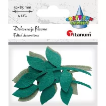 Titanum Filcowe licie na gazce mix 4 szt.