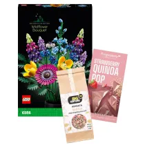 Pakiet: Bukiet z polnych kwiat�w 10313, Tabliczka kakaowa truskawka - quinoa, Herbata bia�a Przyci�gnij Mi���