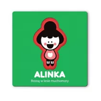 Alinka. Rosn w lesie muchomory