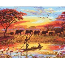 Norimpex Diamentowa mozaika Afrykaska sawanna 30x40cm 1009214