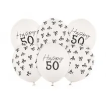 Balony 50 Pastel Off-white 30cm 6szt