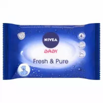Nivea Chusteczki nawilane dla dzieci i niemowlt Baby Fresh & Pure 63 szt. GRATIS