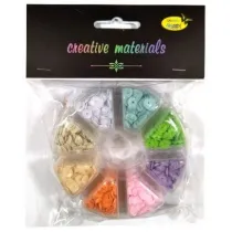 Galeria Hobby Cekiny pastelowych 8 kolor�w, 6mm, 40g