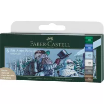 Faber-Castell Pitt artist pen winter etui 6 szt.