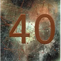 Museums & Galleries Karnet kwadrat z kopert� Urodziny 40