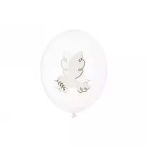 PartyDeco Balony Go��b Crystal Clear 30cm