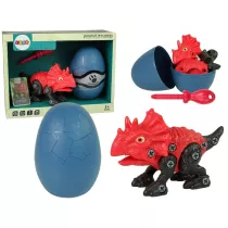 Zestaw Dinozaur Triceratops z Jajkiem DIY LeanToys