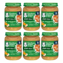 Gerber Organic Plant-tastic Obiadek jesienne warzywa z kasz dla niemowlt po 8 miesicu Zgrzewka 6 x 190 g Bio