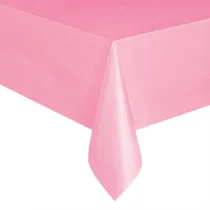 Obrus plastikowy pastelowy r�owy 137x274cm