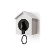 Qualy Wieszak na klucze Budka biay/czarny 10091 WH-BK