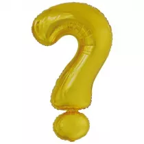 Amscan Balon foliowy znak ? Z�oty 53x86cm