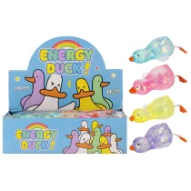 Zabawka wyciskana Kaczka brokat 12cm mix MEGA CREATIVE 567894