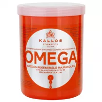 Kallos Omega Rich Repair Hair Mask With Omega-6 Complex And Macadamia Oil regenerujca odywka z kompleksem omega-6 i olejem makadamii 1 l