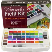 Peter Pauper Press Farby akwarelowe + p�dzel 48 kolor�w