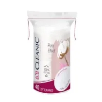 Cleanic Patki kosmetyczne owalne Pure Effect 40 szt.