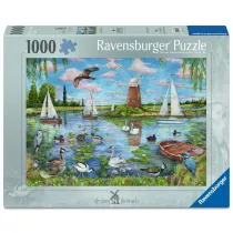 Puzzle 1000 Life along the Broads Ravensburger