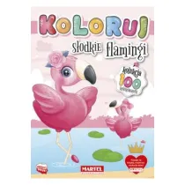 S�odkie flamingi. Koloruj