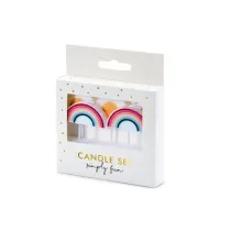 PartyDeco wieczki urodzinowe - Stokrotki 2 -3,5cm - 5 szt.