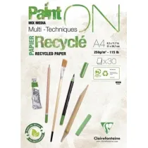 Clairefontaine Blok A4 papier z recyklingu 250g 30ark
