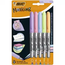 Bic Marker Marking Pastel Permamentne 5 szt.