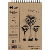 Szkicownik na spirali A5/80K 90g HAPPY COLOR