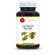 Yango Ginkgo biloba - Miłorząb japoński - ekstrakt 24% Suplement diety 90 kaps.