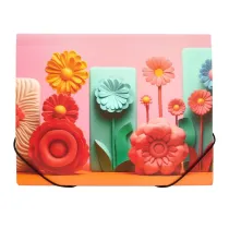 Panta Plast Teczka A4 PP na gumk� z nadrukiem Modern Flowers