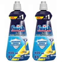 Finish Nabyszczacz do zmywarki pyn nabyszczajcy Lemon zestaw 2 x 400 ml