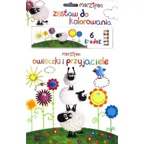 Owieczki  i przyjaciele. Zestaw do kolorowania. Marzipan