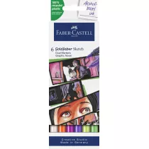 Faber-Castell Pisak dwustronny Goldfaber Sketch graphic 6 szt.