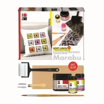 Marabu Zestaw farb do druku na tkaninach
