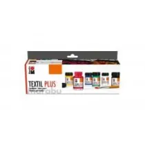 Marabu Farby do tkanin Textile plus starter 15ml 6 kol.