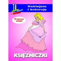 Ksi�niczki. Naklejam i koloruj�