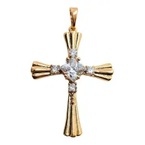 Zawieszka Z�oty Krzy�yk 31x26mm