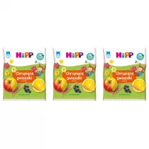 Hipp Chrupice gwiazdki owocowe dla dzieci 1-3 lata zestaw 3 x 30 g Bio