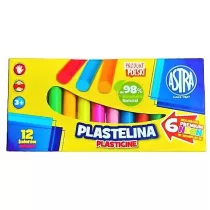 Plastelina Astra 12 kolorw 12 szt.
