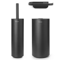 Brabantia Zestaw trzech akcesoriw toaletowych MindSet Mineral Infinite Grey 303906